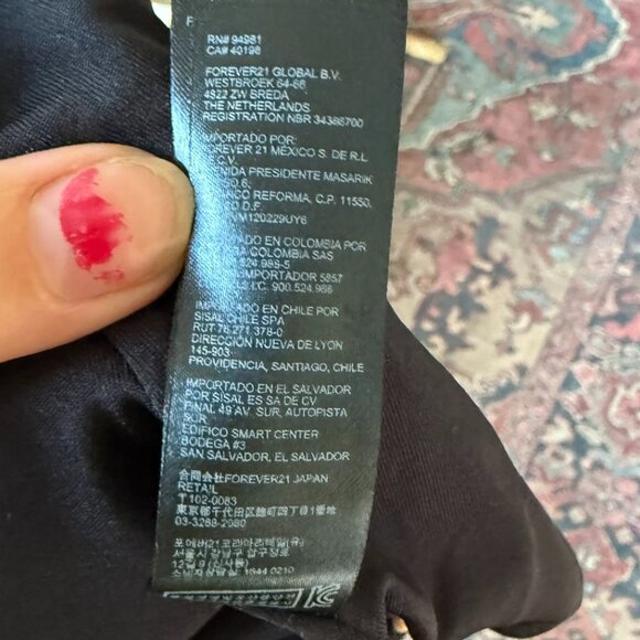 Forever 21 – Black Floral Skater Mini Dress – Size Small - Picture 12 of 12